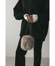 フェイクファーミニバッグ