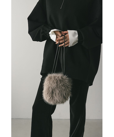 フェイクファーミニバッグ