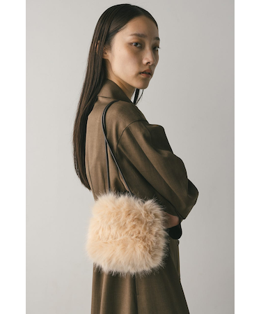 フェイクファーミニバッグ