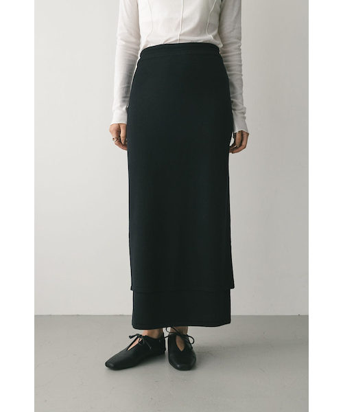 レイヤードニットスカート｜スタイルミキサーの通販｜&mall（アンド