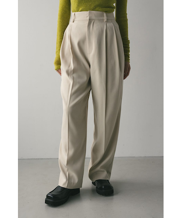 ベーシックツータックパンツ