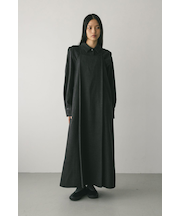 2ピースシャツレイヤードワンピース