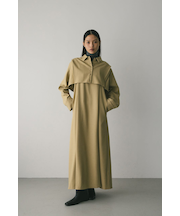 2ピースシャツレイヤードワンピース