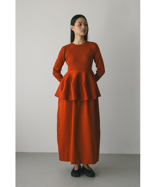 ドッキングフォルムニットワンピース