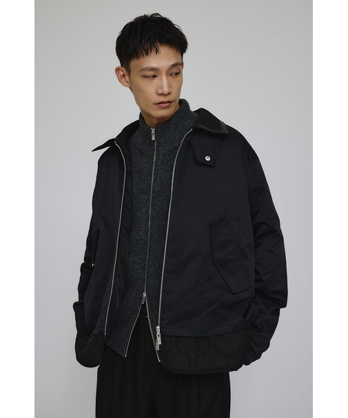 キルティングレイヤーフライトジャケット