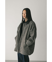 ツイードミディコート