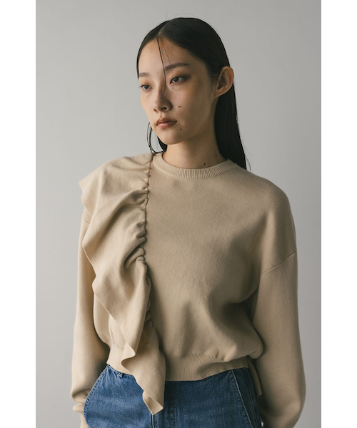 miikikページ♡M's GRACY♡アイボリー フリルニット 38 miikikページ