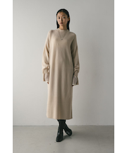 ルーズウールニットワンピース