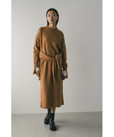 ルーズウールニットワンピース