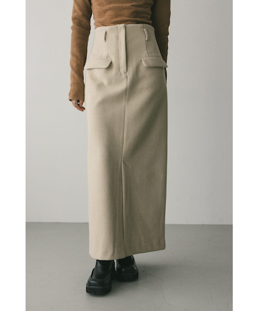 フロントポケットナロースカート