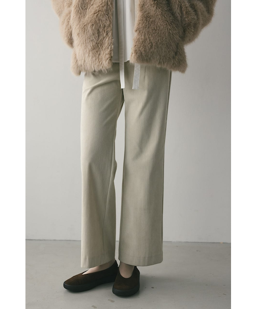 コーデュロイセミフレアパンツ