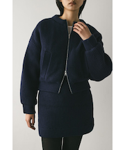 ニットパッファーブルゾン