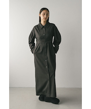 アシンメトリーシャツワンピース