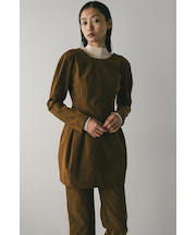 コーデュロイフォルムミニワンピース