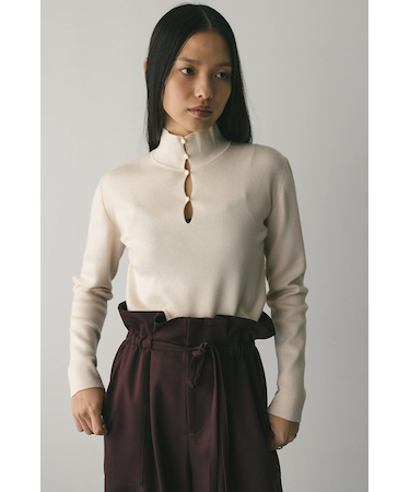 2WAYネックニットトップ