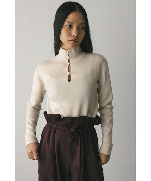 2WAYネックニットトップ