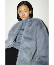 ノーカラーファージャケット