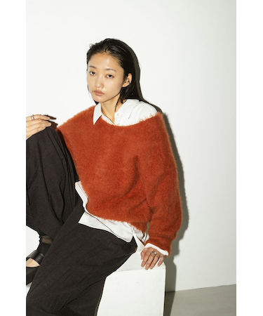 2WAYシャギーニット