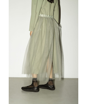 チュールレイヤードスカート