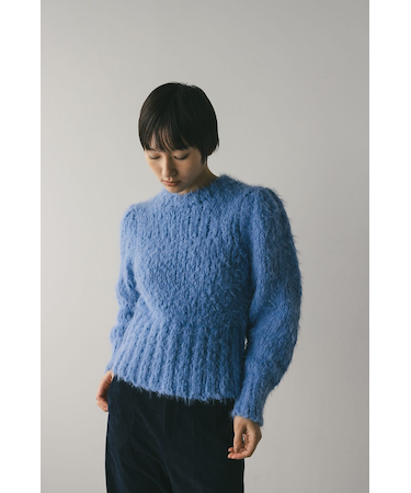 パワショルスラブシャギーニット