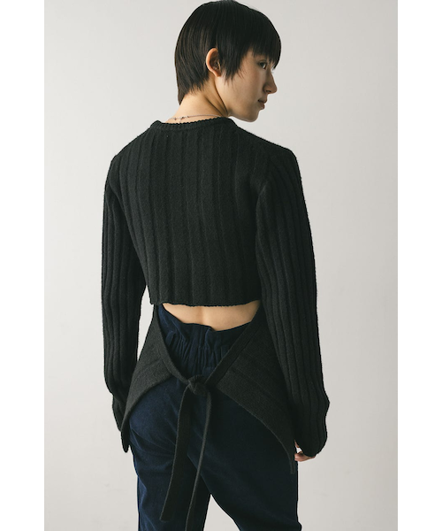 【NEW】スタイルミキサー（STYLEMIXER）/バックリボンリブニット バックリボンリブニット｜スタイルミキサーの通販｜&mall（アンド