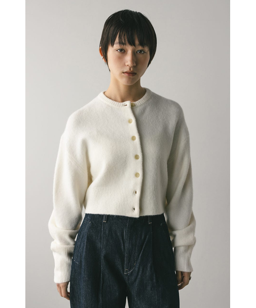 クロップドニットカーディガン
