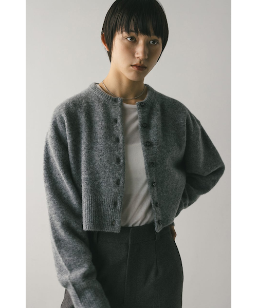 クロップドニットカーディガン｜スタイルミキサーの通販｜&mall