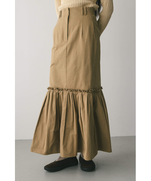 ヘムギャザーチノスカート