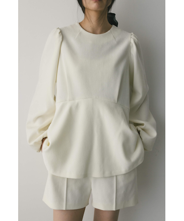 コーデュロイペプラムショートオールインワン