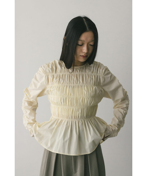シャーリングブラウス｜スタイルミキサーの通販｜&mall（アンドモール