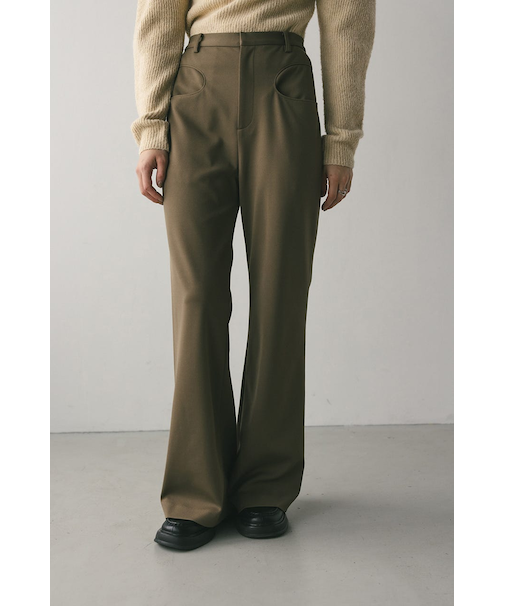 ジャージーセミフレアパンツ