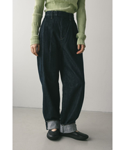 ロールアップタックデニム