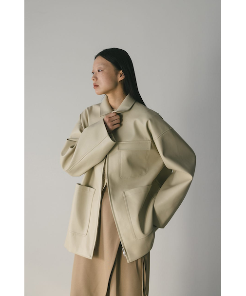 フェイクレザージャケット