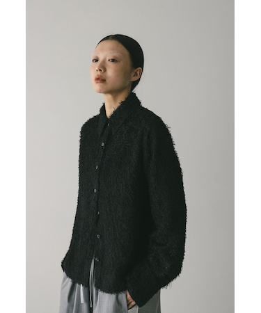 フリンジフェザーシャツ