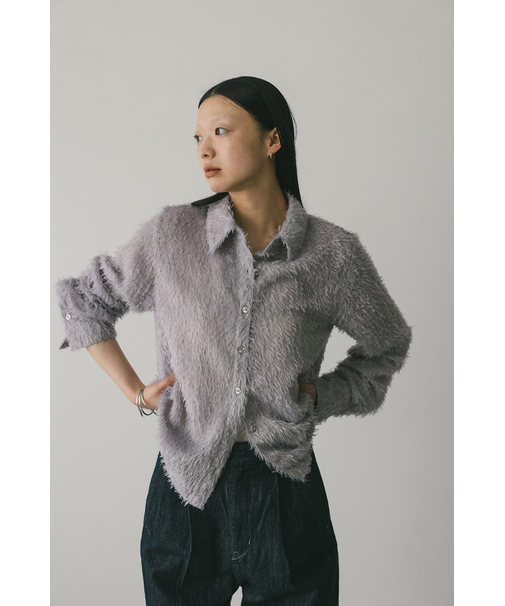 フリンジフェザーシャツ