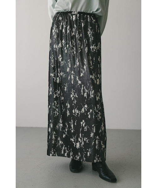 フラワープリントプリーツスカート｜スタイルミキサーの通販｜&mall