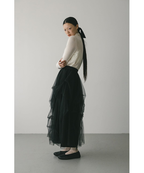 ランダムティアードチュールスカート