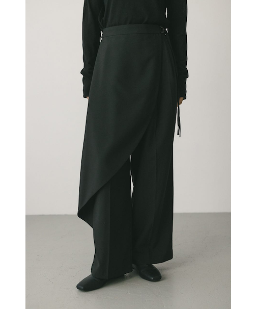 サイドラップワイドパンツ