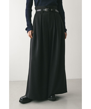 ハイウエストタックワイドパンツ