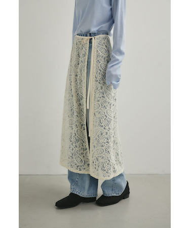 ニュアンスレースラップスカーフ