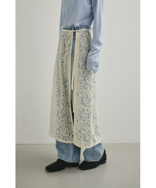 ニュアンスレースラップスカーフ