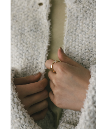 イミテーションパールリング