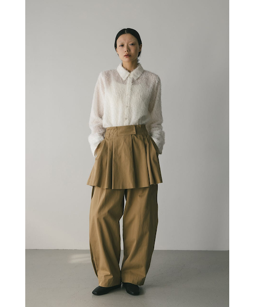 タックワイドミニスカート