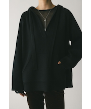 ルーズニットフーディー