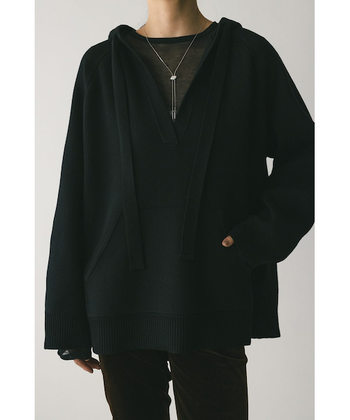 ルーズニットフーディー