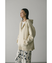 ルーズニットフーディー