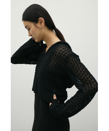 アイレットレースフーディー