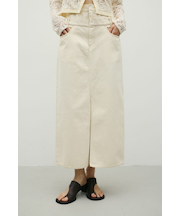 ダブルウエストデニムスカート