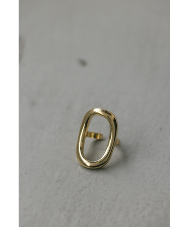 オーバルモチーフリング