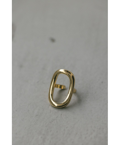 オーバルモチーフリング